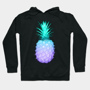 teal purple pineapple Hoodie